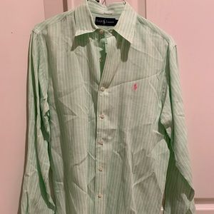 POLO RALPH LAUREN BUTTON DOWN STRIPE OXFORD SHIRT